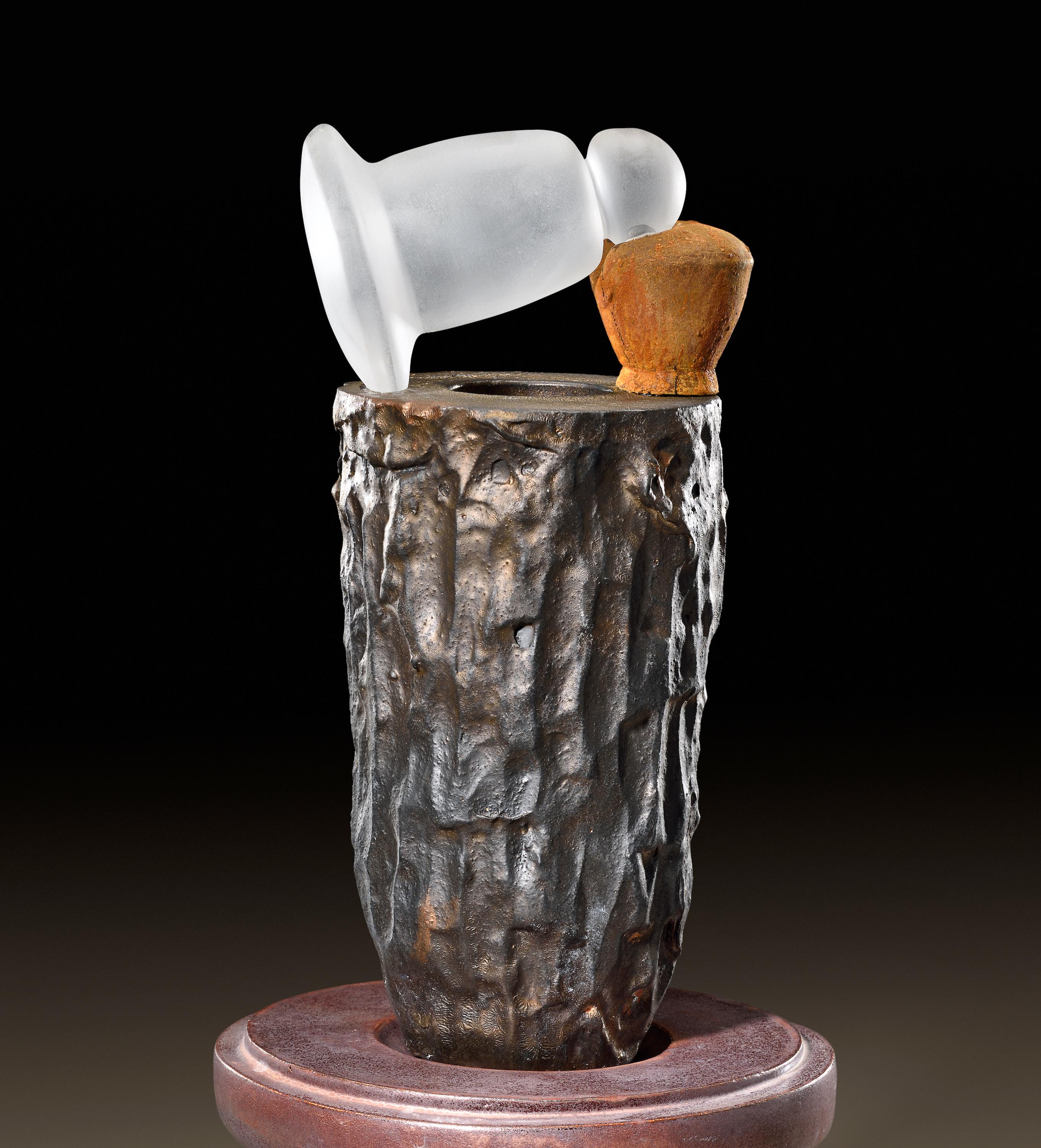 Richard Hirsch Glazed Ceramic Crucible Sculpture #51, 2018 In Excellent Condition For Sale In New York, NY