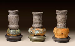 Richard Hirsch Glazed Ceramic Crucible Sculpture Group #2, 2016