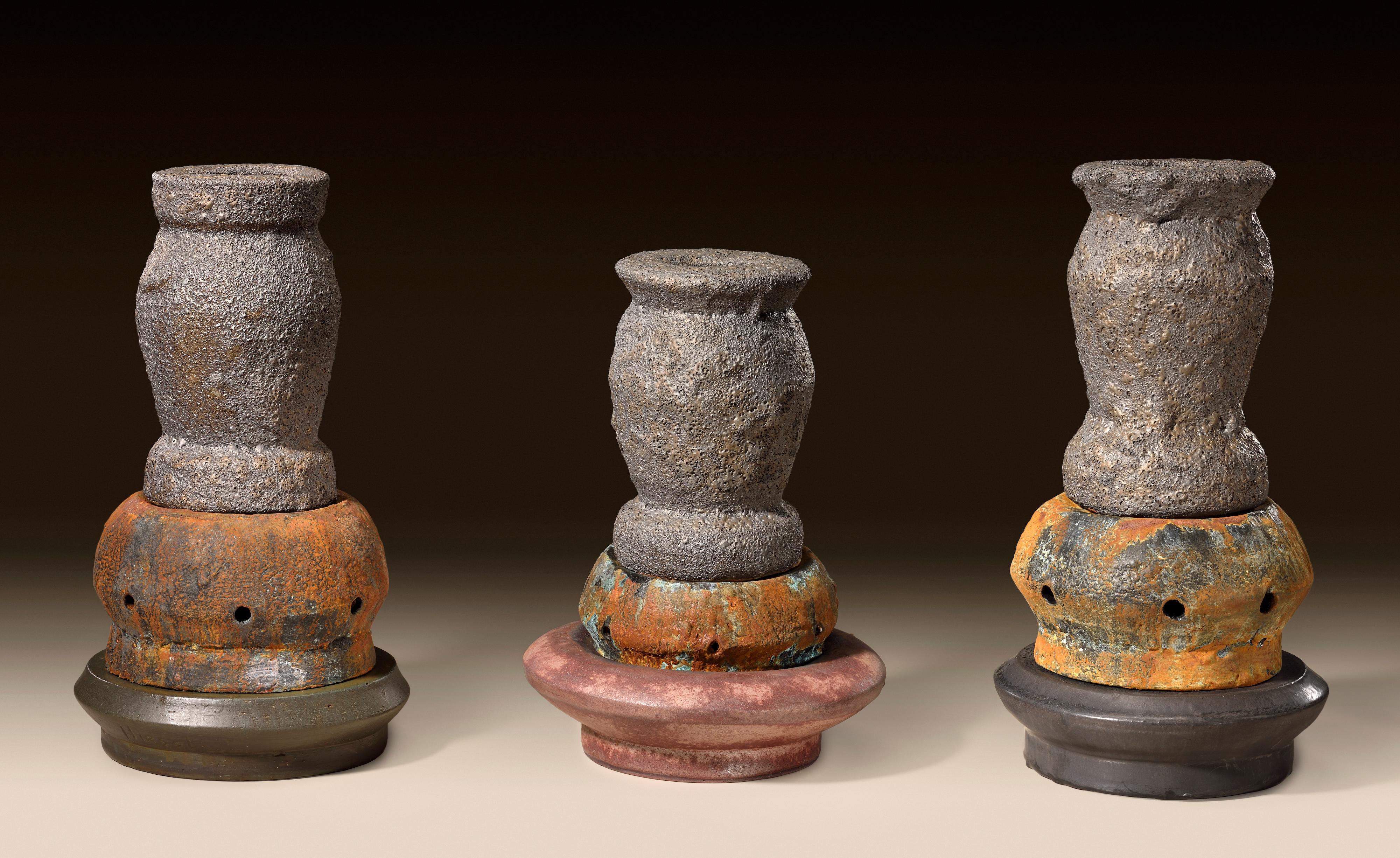 XXI secolo e contemporaneo Richard A. Hirsch Scultura in ceramica smaltata Gruppo #3, 2016 in vendita