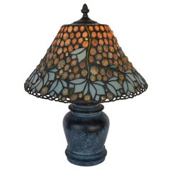 Richard Hoosin Shell and Glass Table Lamp