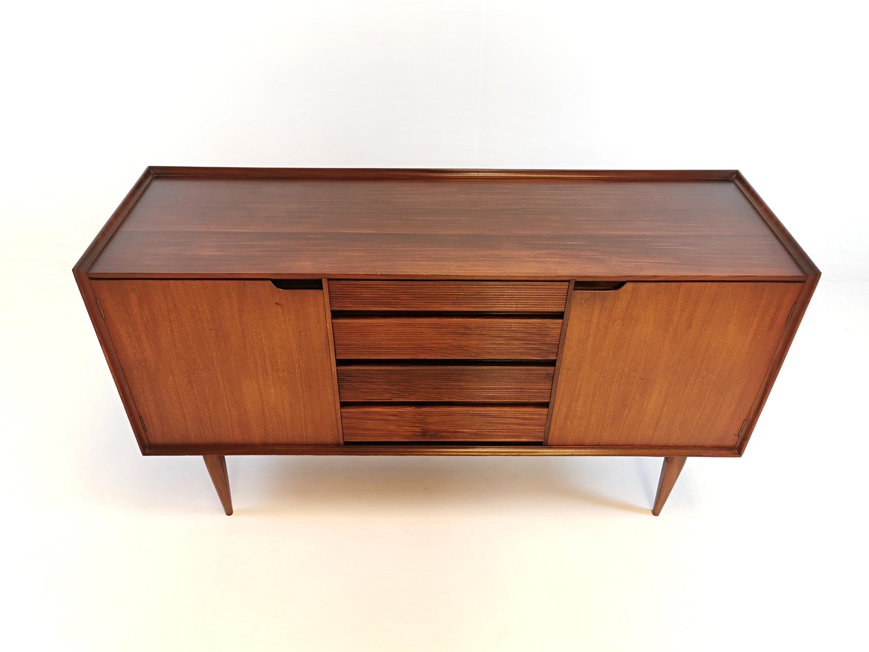 British Richard Hornby for Fyne Ladye Afromosia Teak Midcentury Vintage Sideboard, 1960s