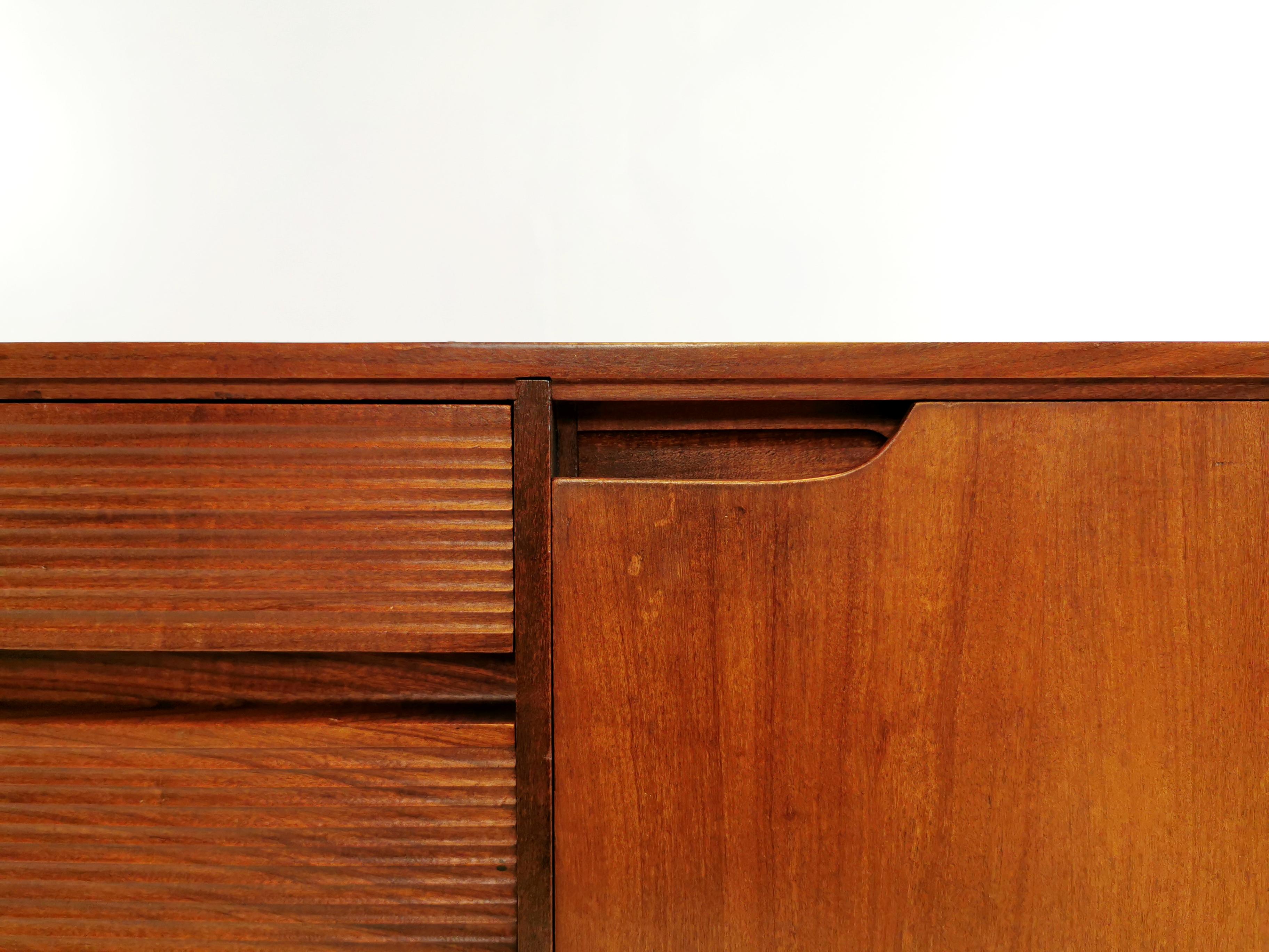 Richard Hornby for Fyne Ladye Afromosia Teak Midcentury Vintage Sideboard, 1960s In Good Condition In STOKE ON TRENT, GB