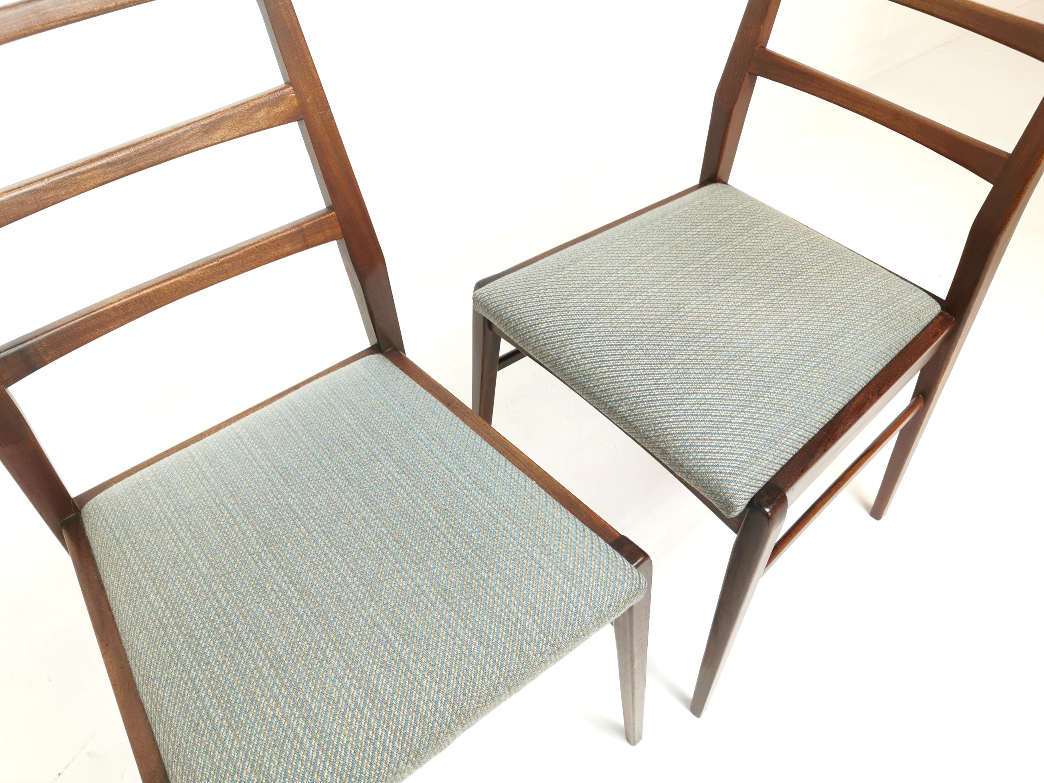 Mid-Century Modern Richard Hornby for Fyne Ladye Teak Afromosia Dining Chairs Vintage Midcentury