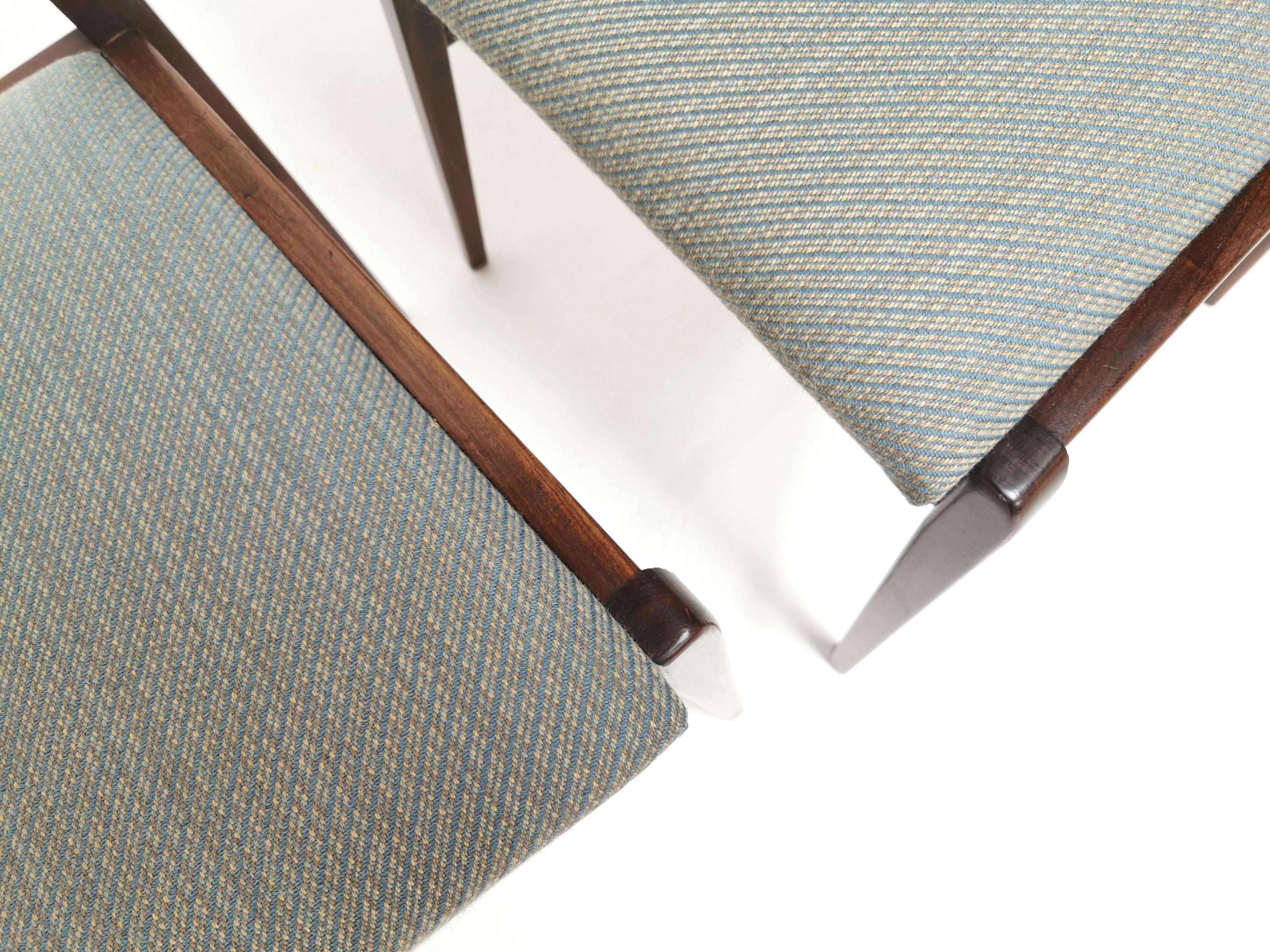 British Richard Hornby for Fyne Ladye Teak Afromosia Dining Chairs Vintage Midcentury