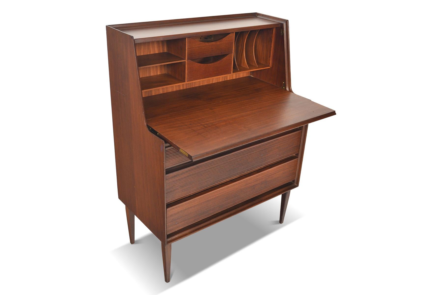 English Richard Hornby Secretary Desk in Solid Afromosia