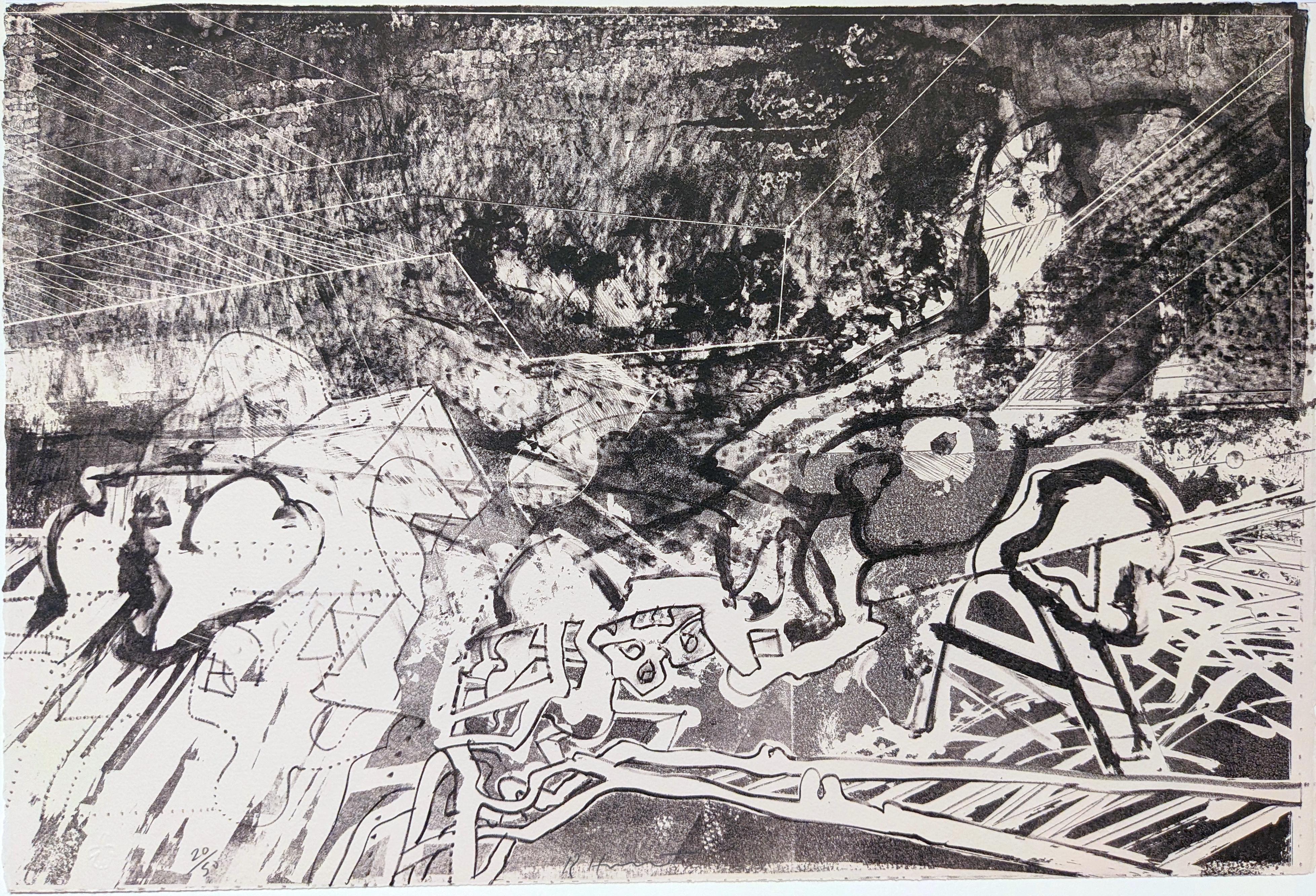 Richard Howard Hunt Abstract Print – unbetitelt