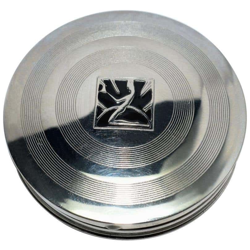 Richard Hudnut Art Deco 'MARVELOUS' Ladies Powder Compact at 1stDibs