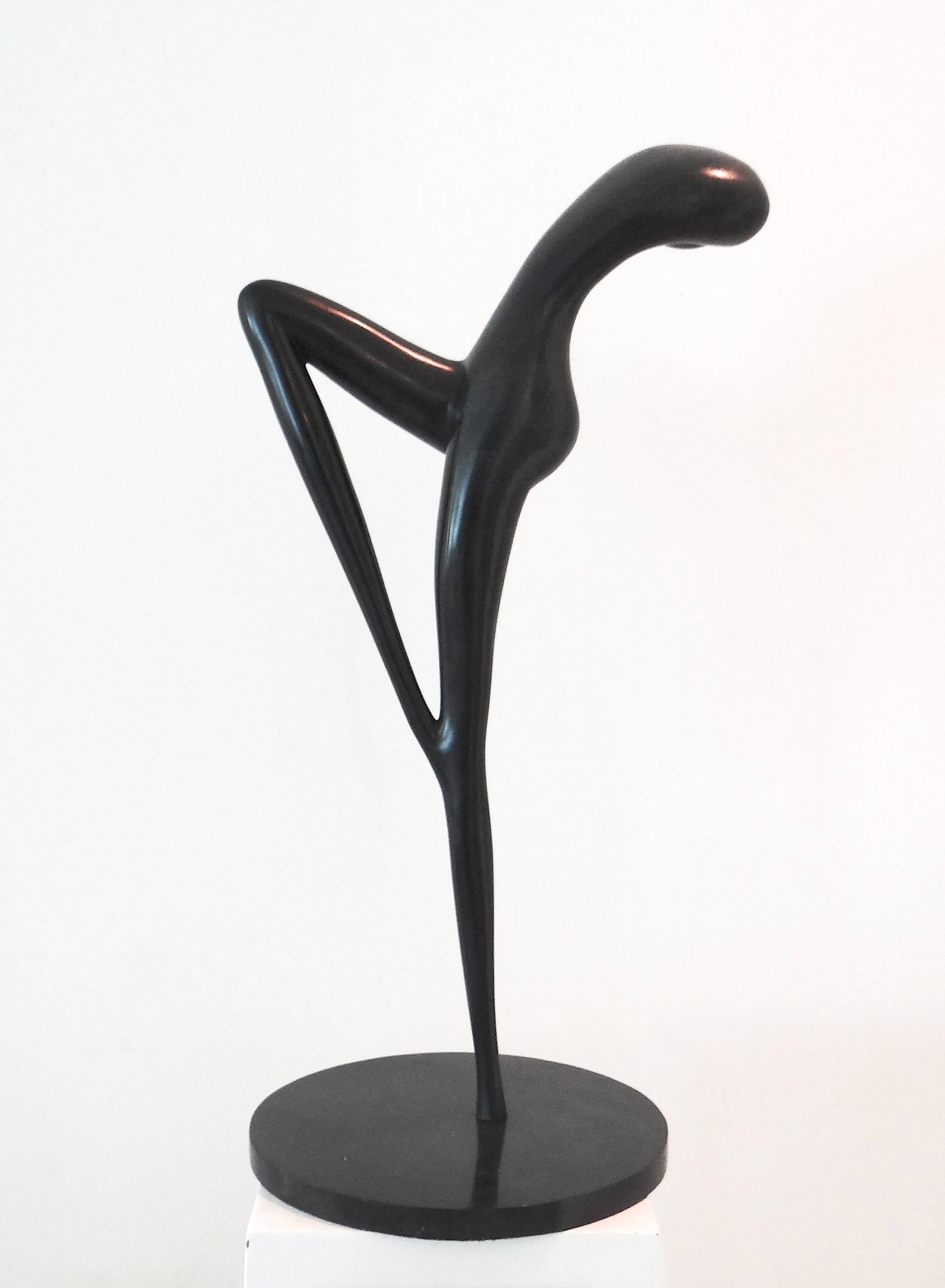 Woman X, Bronze Sculpture - Gold Nude Sculpture by Richard Hudson