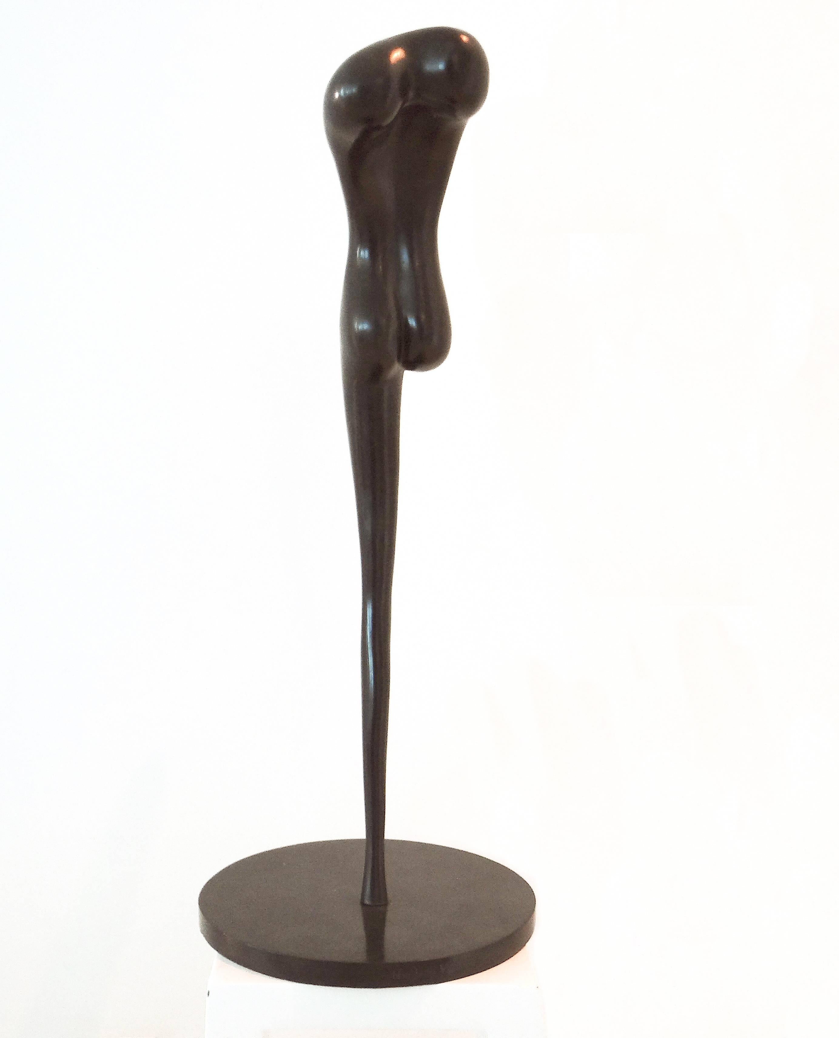 Woman X by Richard Hudson
Bronze Sculpture
27 in. H x 9.5 in. W x 4 in. D, mounted on a 11 in. D bronze base
Signed and numbered on the edge of circular base
Edition 5 of 9
Exhibited at Hamiltons Gallery, London as part of 'Richard Hudson: