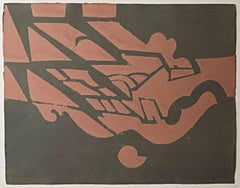 African American artist Richard Hunt, Paper piece V, Terracotta Voyage, signed/N