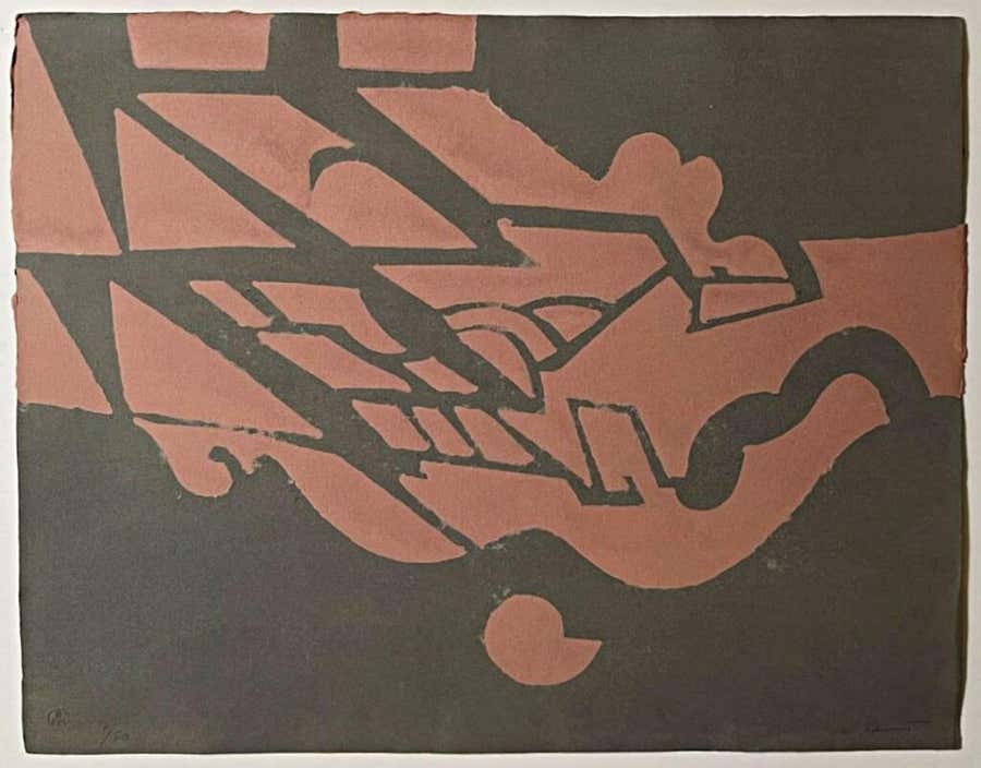 Richard Hunt - Terracotta Voyage Signed/N paper piece African American sculptor