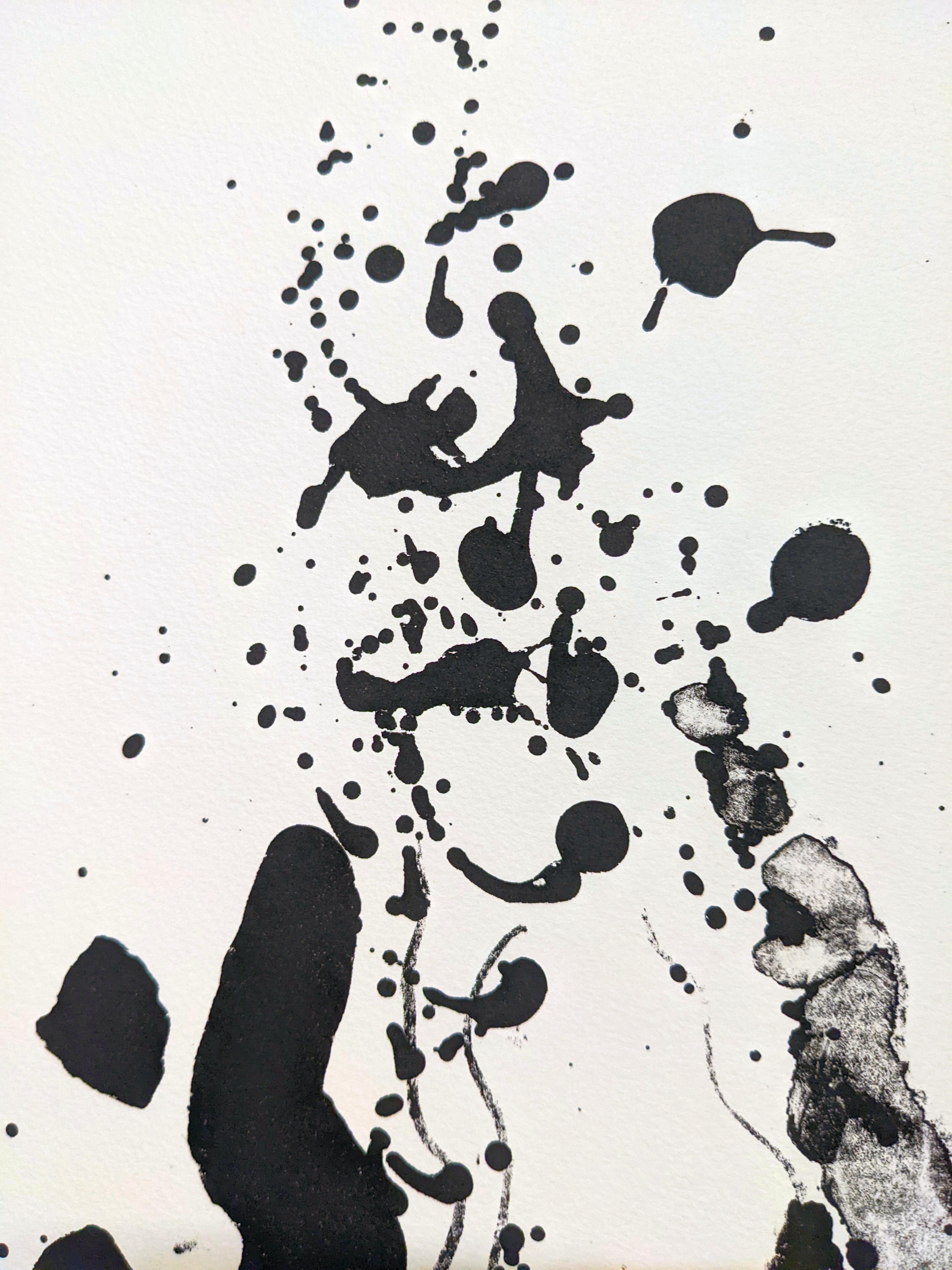 sans titre - Gris Abstract Print par Richard Hunt