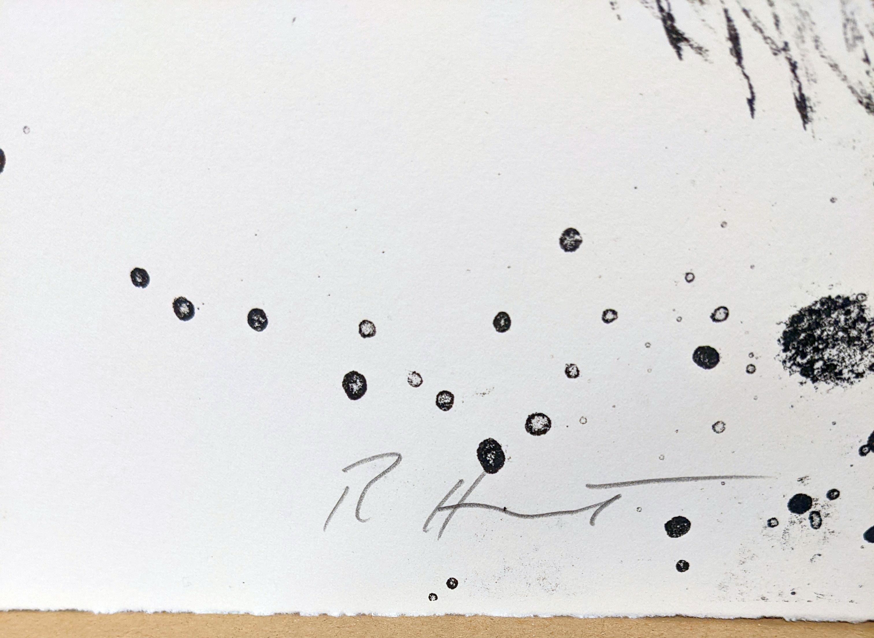 unbetitelt (Grau), Abstract Print, von Richard Hunt