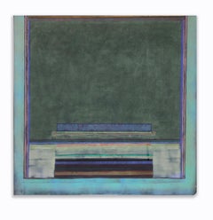 Richard Huntington 1960 Abstracción geométrica Grande Mid Century Modern NYC