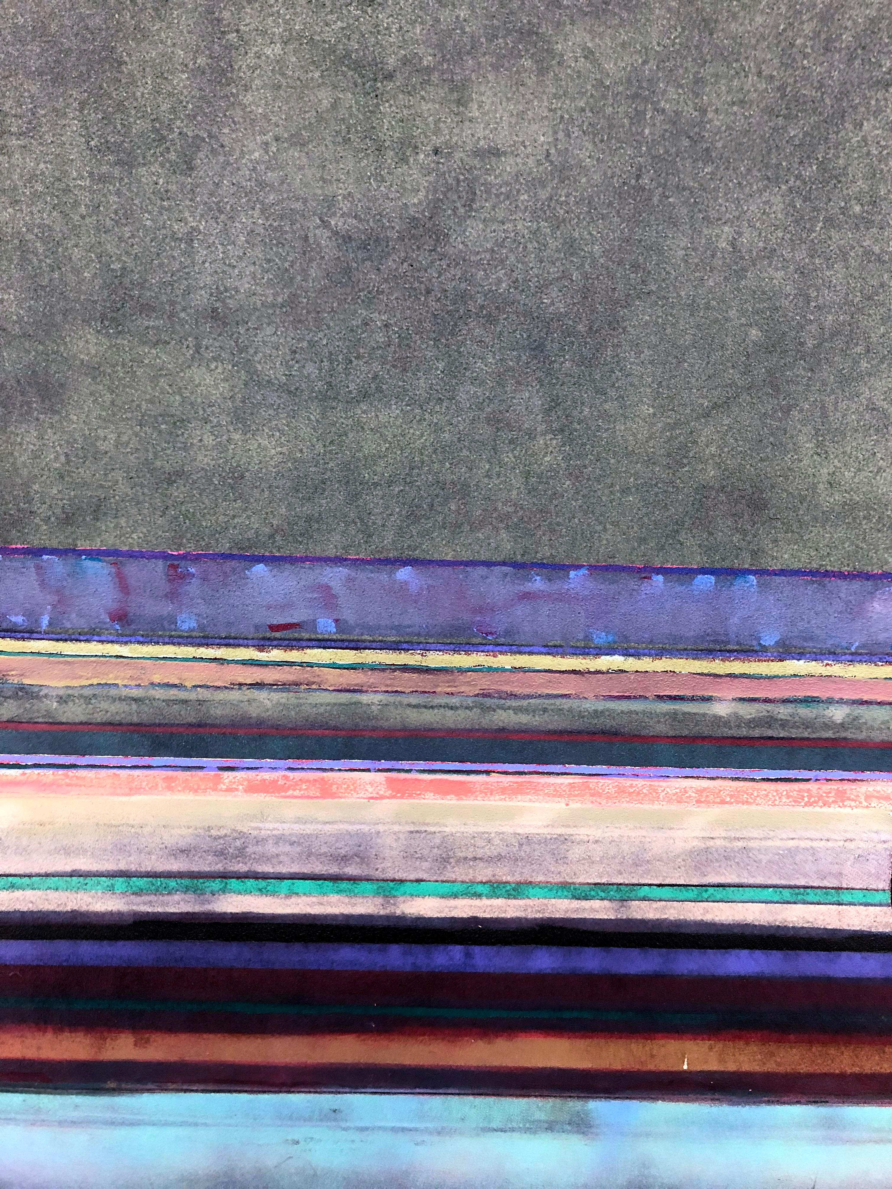 Richard Huntington 1960 Abstracción geométrica Grande Mid Century Modern NYC en venta 3