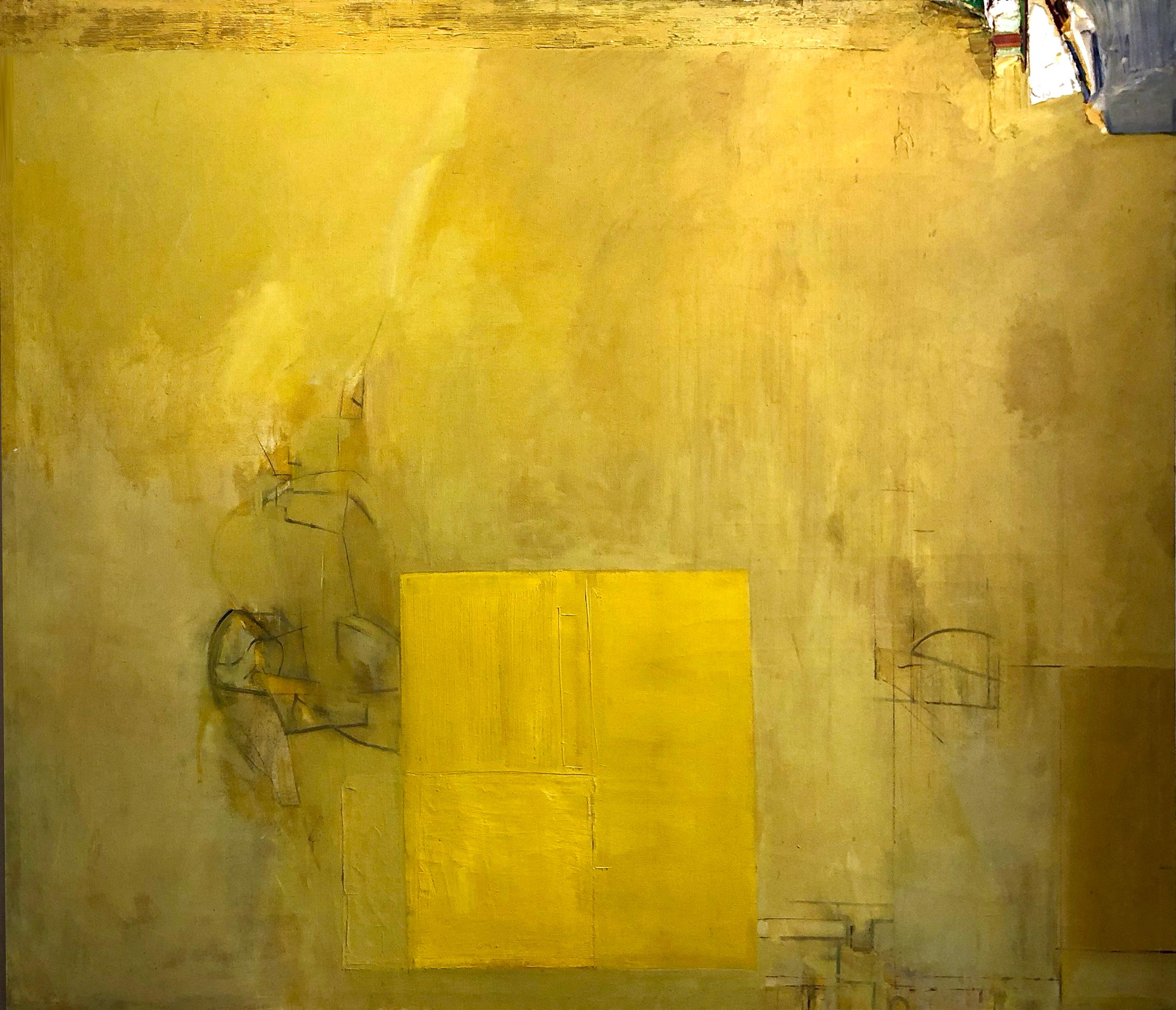 mid century modern yellow paint