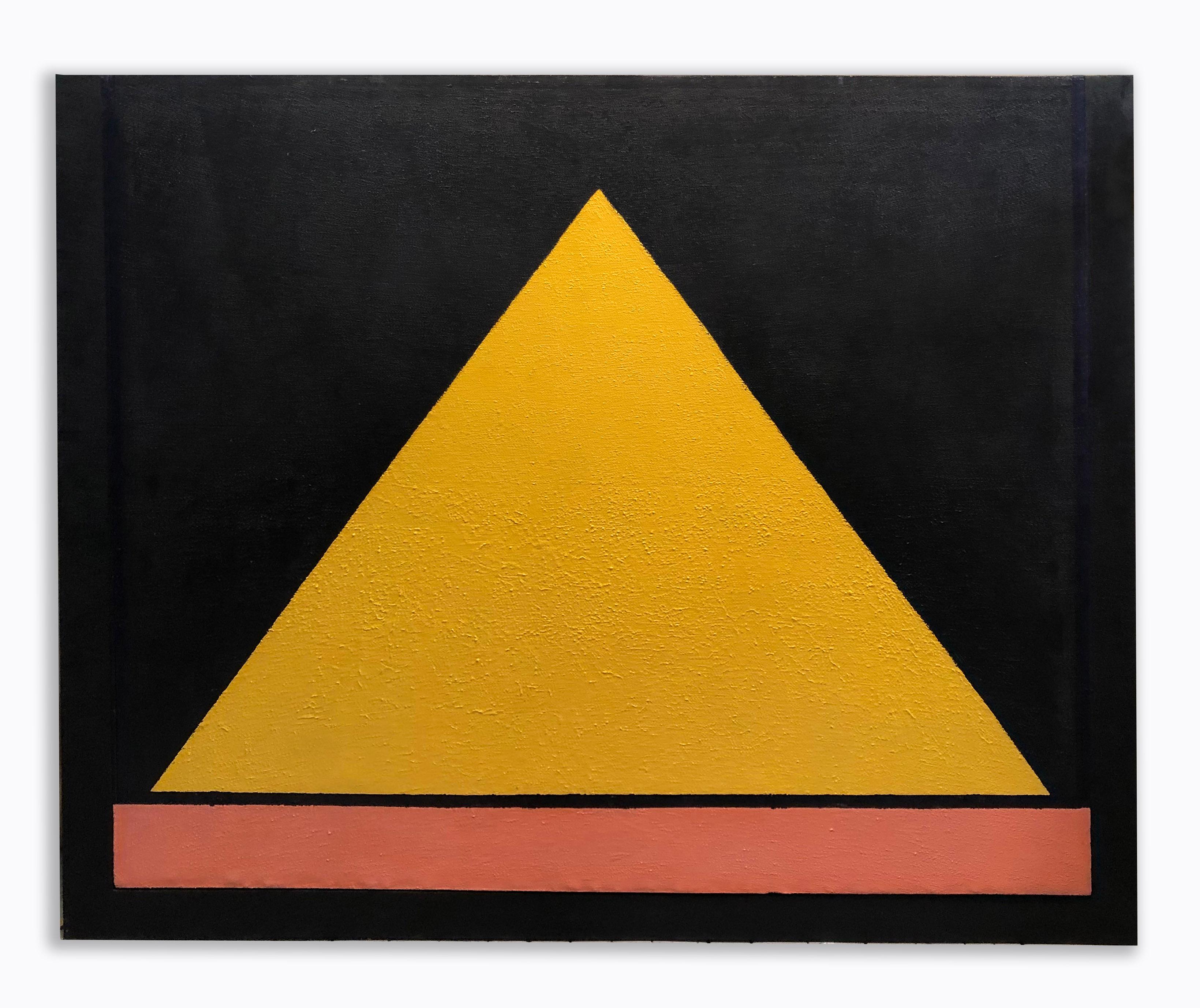 Richard Huntington 1970s Geometric Abstraction Large Mid Century Modern Triangle 2