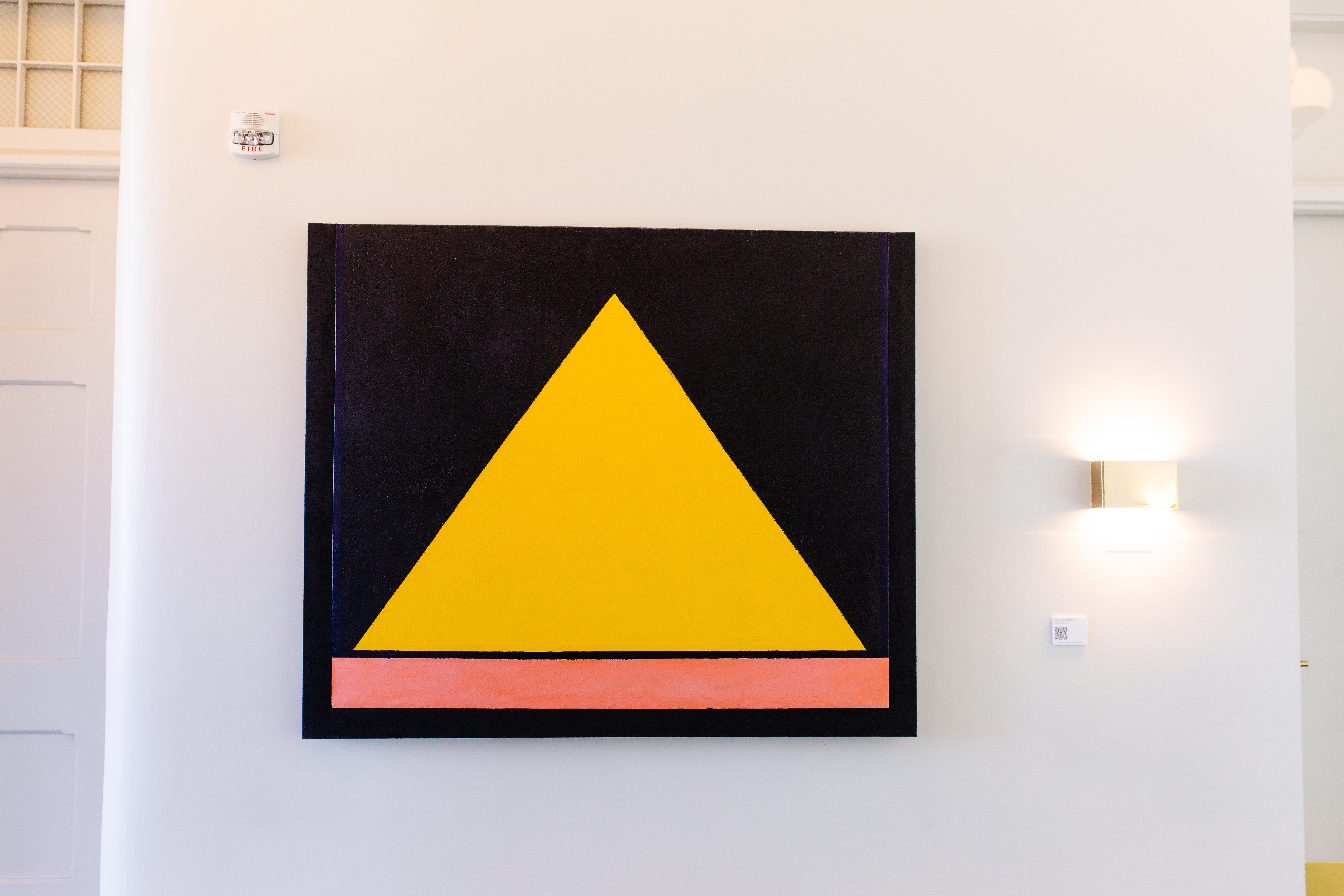Richard Huntington 1970s Geometric Abstraction Large Mid Century Modern Triangle 1