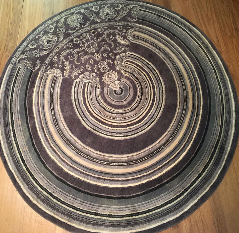21st Century Design Circular Oriental Wool Rug by Richard Hutten For