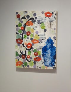 Richard Hutter, "Ginger Jar with Nasturtiums, " 2017, 40" x 30"