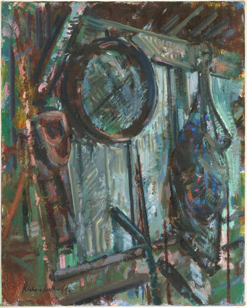 Richard Ian Bentham Walker (1925-2009) - 1995 Olio, Il capanno da giardino 1