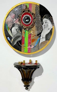 Biography of a Drive-By: wall sculpture assemblage by African-American artist 