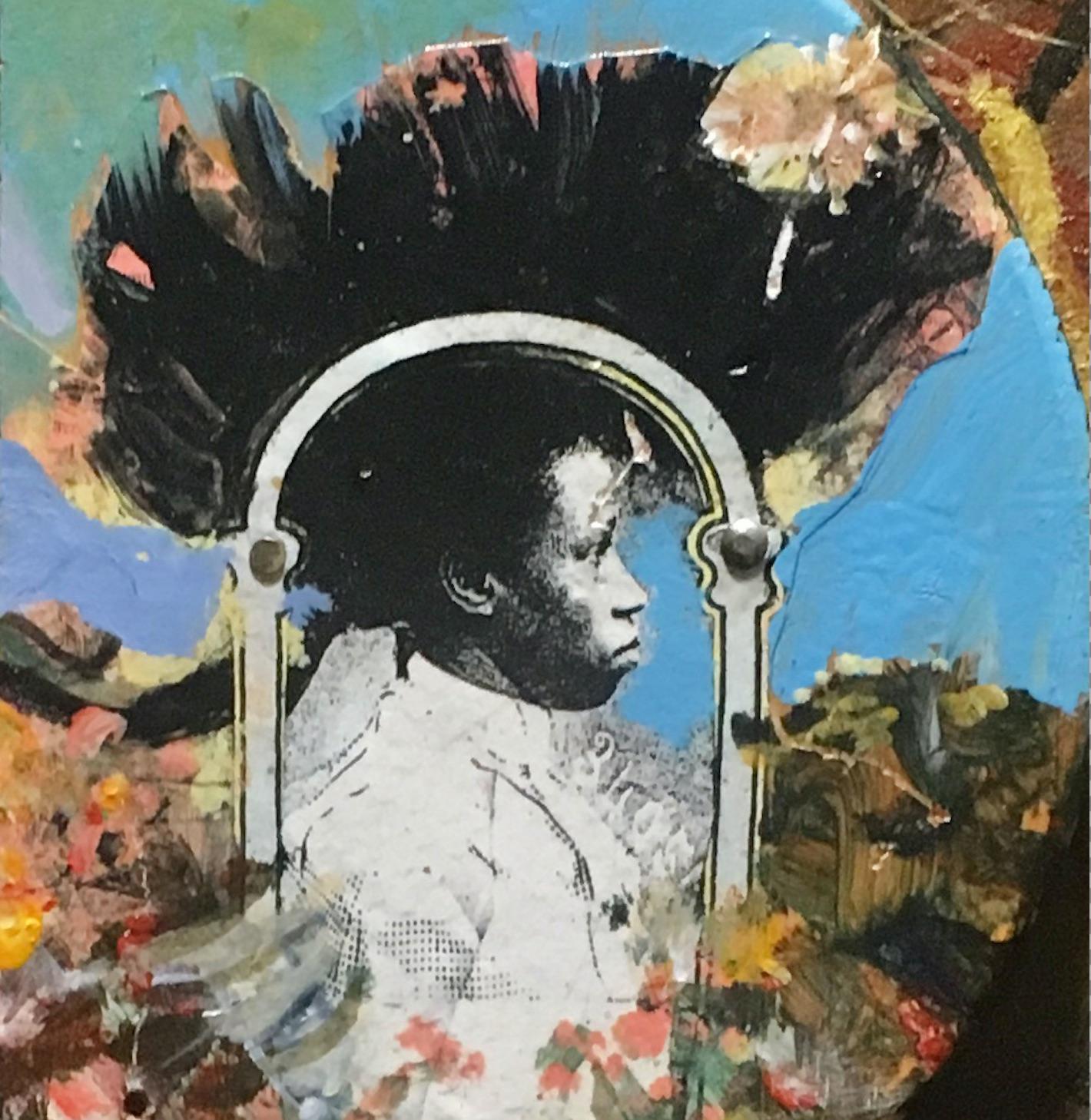 Sculpture murale / peinture d'un artiste noir afro-américain avec Objects for Objects en vente 1