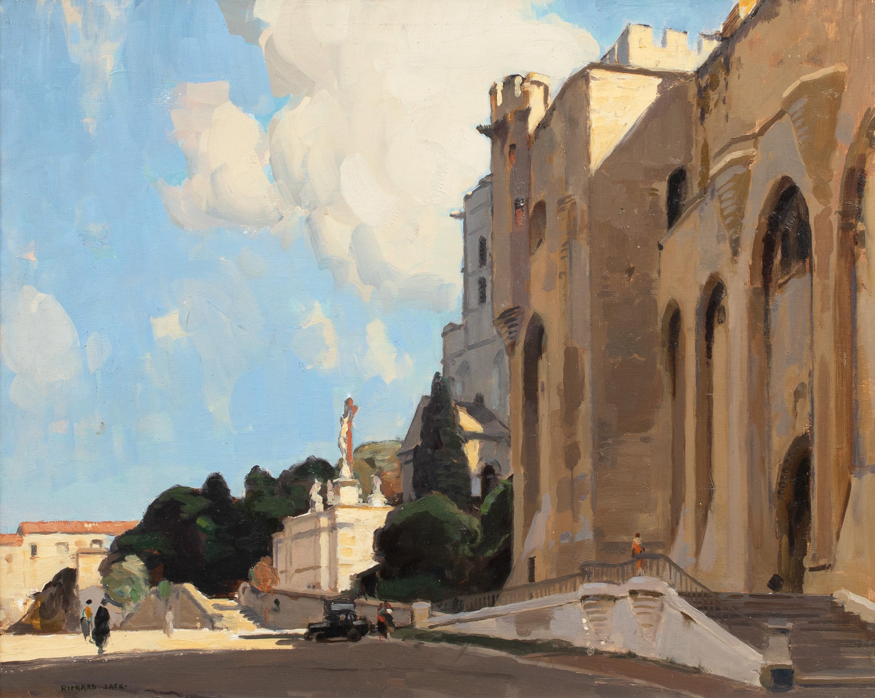 Richard Jack Landscape Painting - Chapelle de l’Oratoire, Avignon, circa 1900