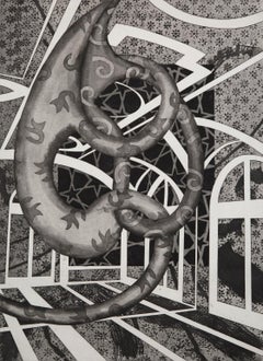 "Holiday", Abstract Drypoint Etching and Aquatint, Numbered and Signed