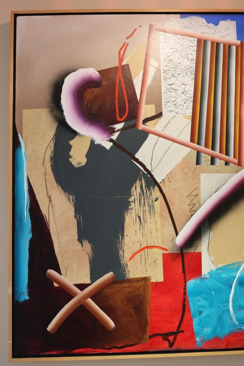 Abbiamo incluso una foto del COA della raffinata galleria Cole Pratt di New Orleans, che riflette il prezzo di 7.600 dollari del 2017. I coloratissimi dipinti astratti di Richard Johnson, con le loro caratteristiche componenti 3D, sono facilmente