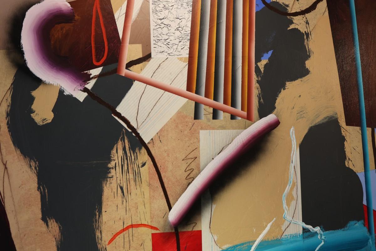 Abstract #3 (Grande dipinto astratto originale di un famoso artista di New Orleans) 1