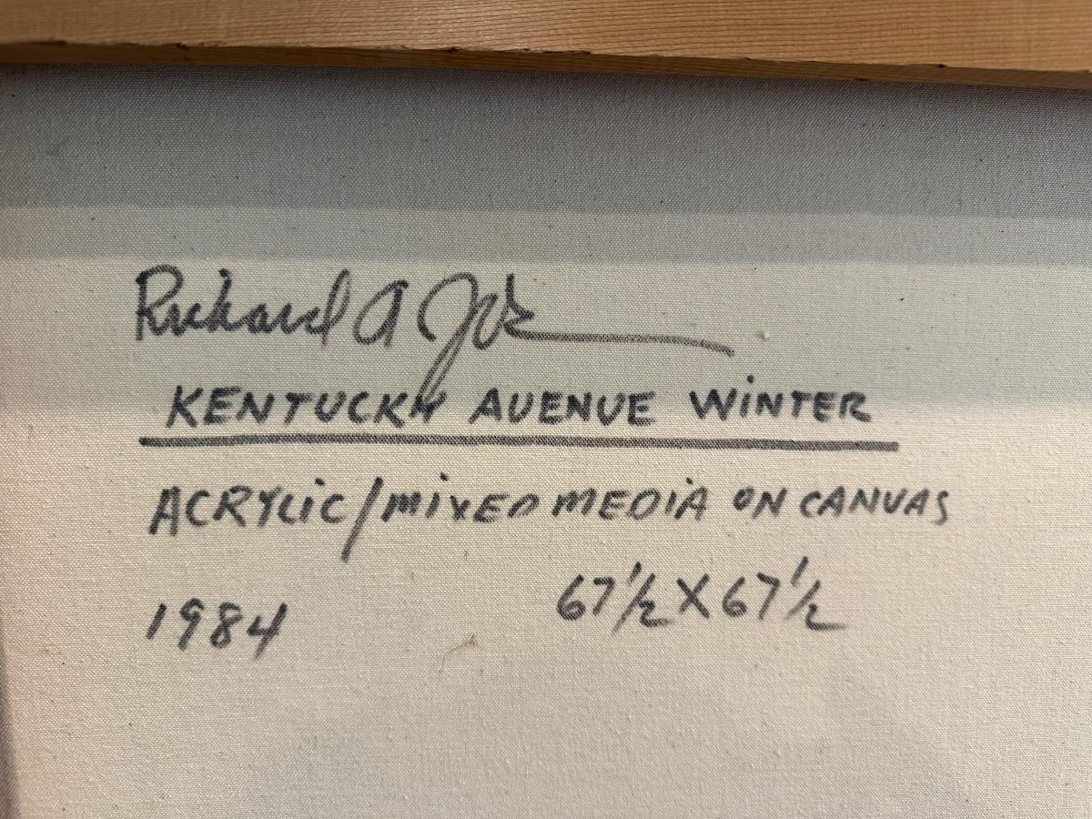 Kentucky Avenue Winter (Very Large Original by Celebrated New Orleans Artist) 2