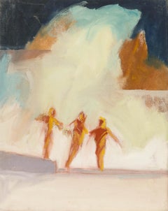 Richard J.S. Young - 1998 Huile, Jouer dans les ruines