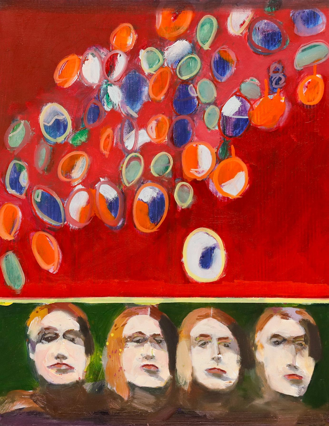 Richard J. S. Young - 2018 Öl, Inside These Minds – Painting von Richard J.S. Young