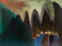 Richard J.S. Joven - Siglo XX Óleo, Vista abstracta