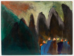 Richard J.S. Joven - Siglo XX Óleo, Vista abstracta