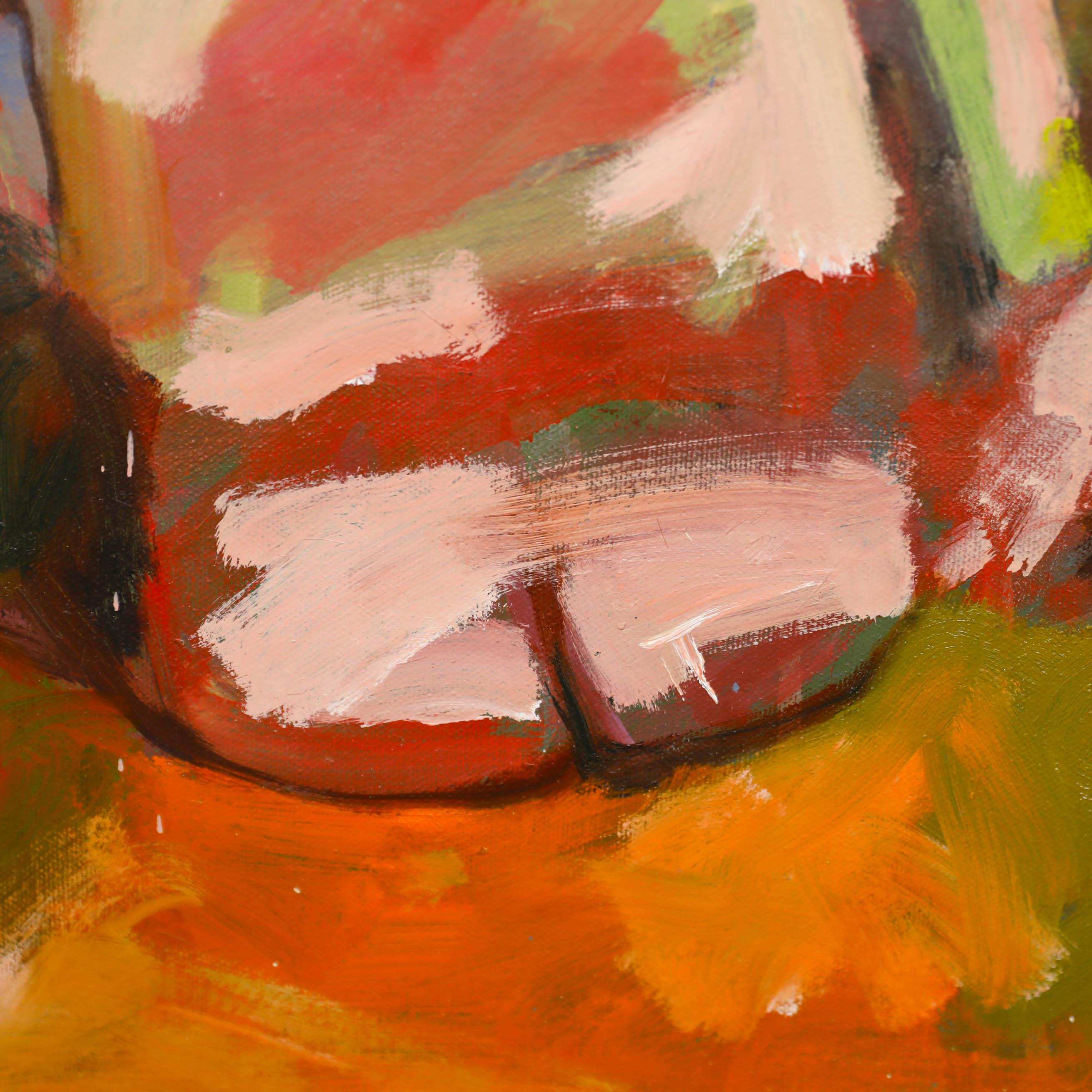 Richard J.S. Young - Contemporary Oil, Abstract Seated Nude (Huile contemporaine, nu assis) en vente 3