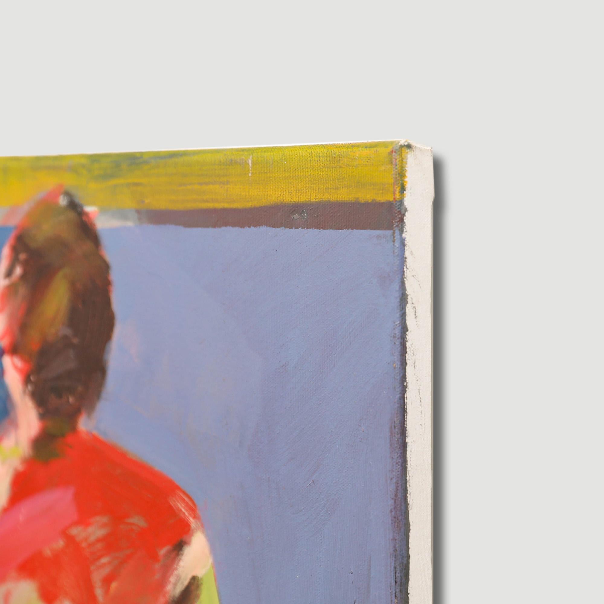 Richard J.S. Young - Contemporary Oil, Abstract Seated Nude (Huile contemporaine, nu assis) en vente 4