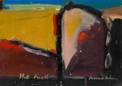 Richard J.S. Young - Huile contemporaine, abstraction explétive