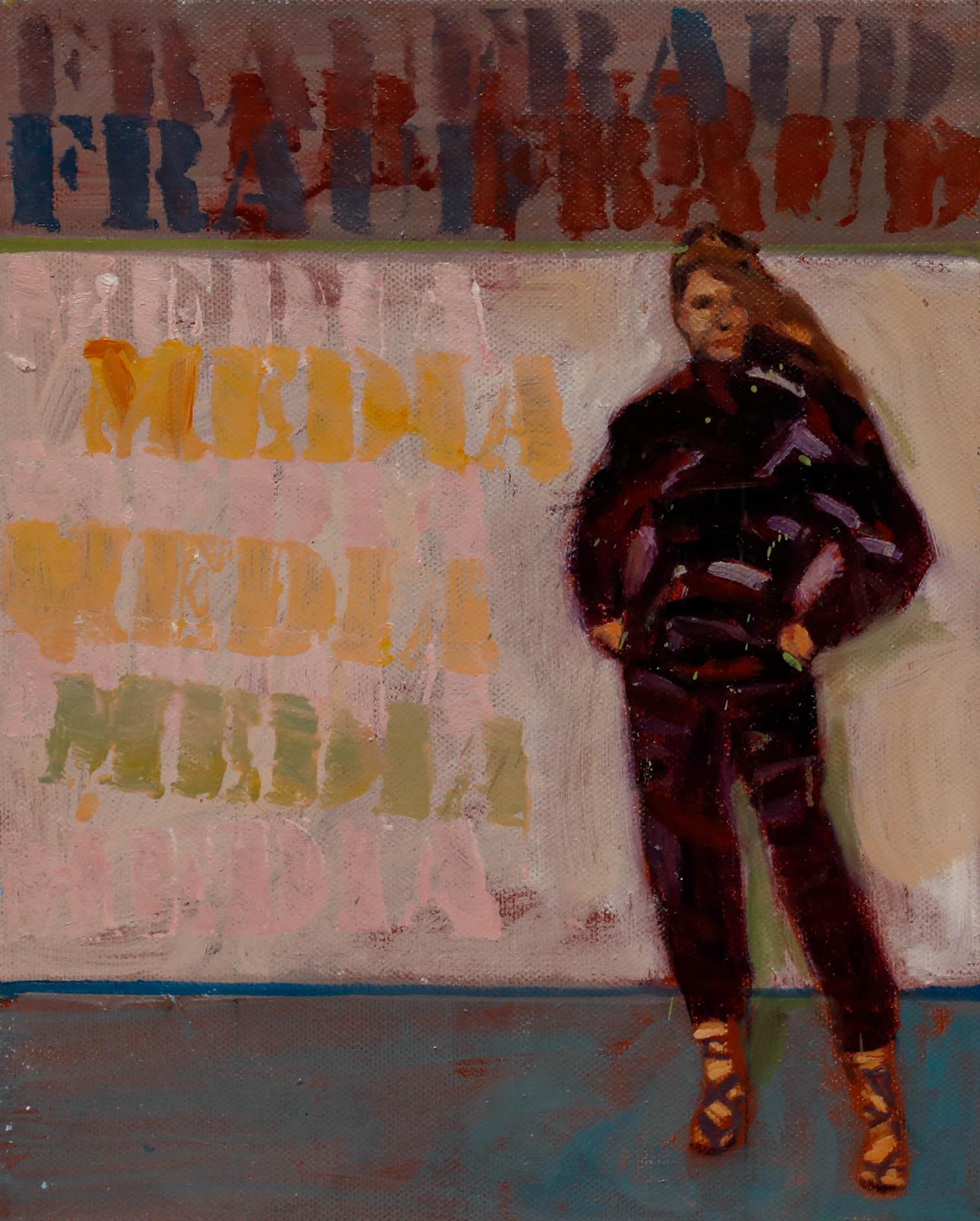 A. Richard J.S. Young - Olio contemporaneo, dichiarazioni di moda in vendita 1