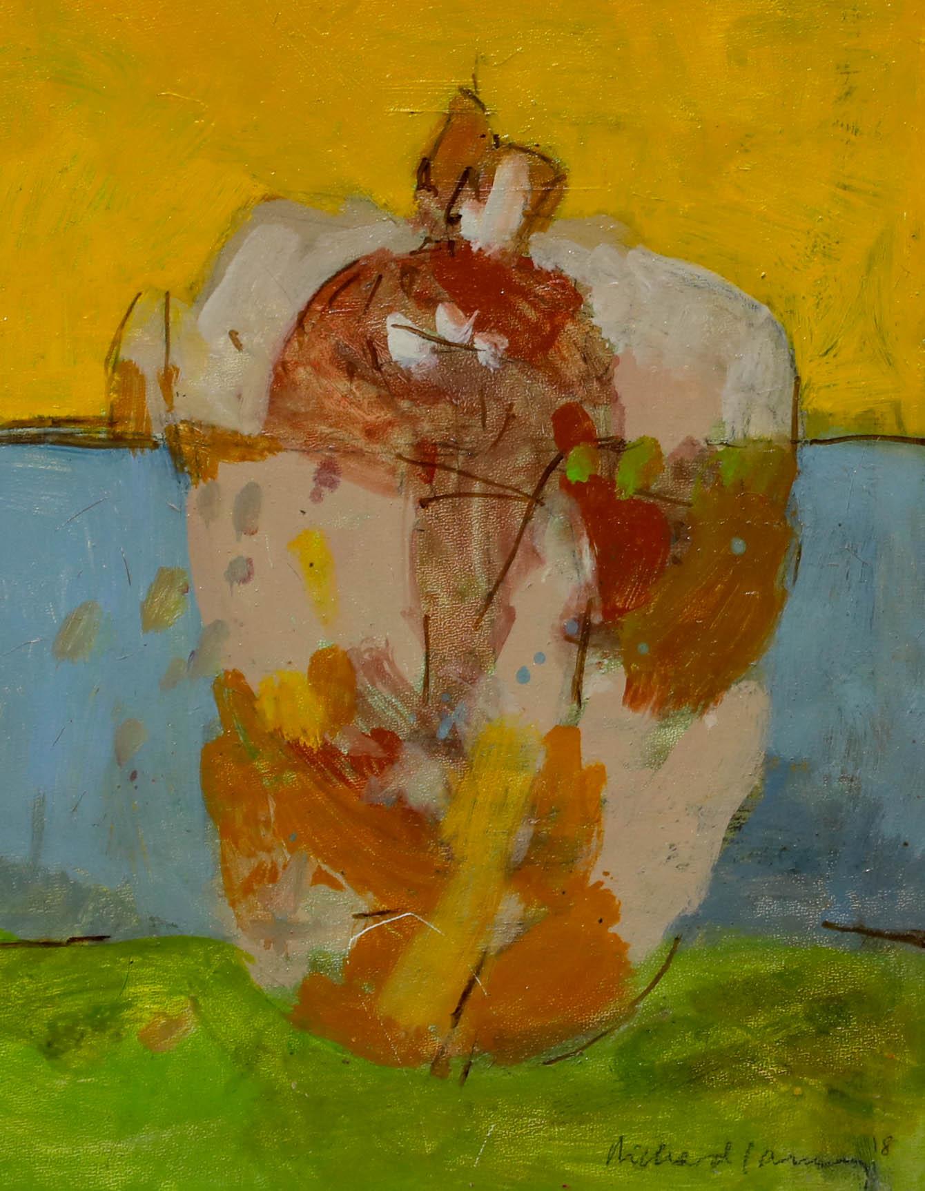 Richard J.S. Young - Contemporary Oil, Makes No Sense, Colour and Space For Sale 1