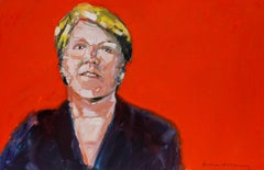 Richard J.S. Young - Contemporary Oil, Portrait of Clare Balding