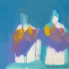 Richard J.S. Young - Framed Contemporary Acrylic, Mauve Dancers First State II