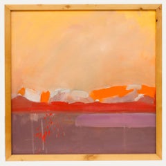A. Richard J.S. Young - Olio contemporaneo incorniciato, Tramonto astratto