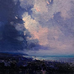 North West. Richard K Blades. Oil painting of the sea and sky Turner influence.