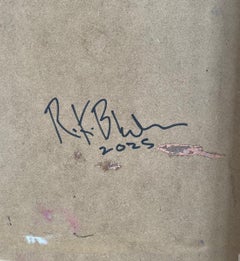 Schattige Sümpfe. Richard K. Blades. Gemälde des Meeres bei Sonnenuntergang. Einfluss von Turner.