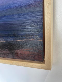 El último sol. Richard K Blades. Pintura de mar al atardecer. Influencia de Turner.