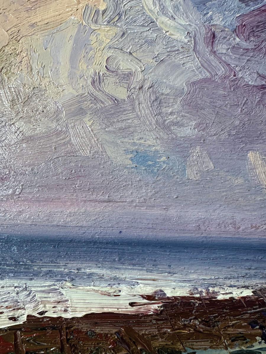 Der Norden. Richard K. Blades. Ölgemälde des Meeres und des Himmels Turner Einfluss. – Painting von Richard K Blades