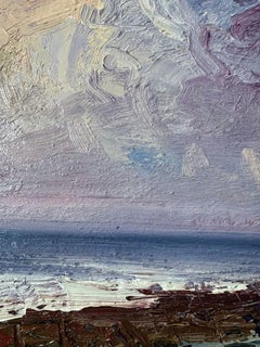 The North. Richard K Blades. Oil painting of the sea and sky Turner influence.