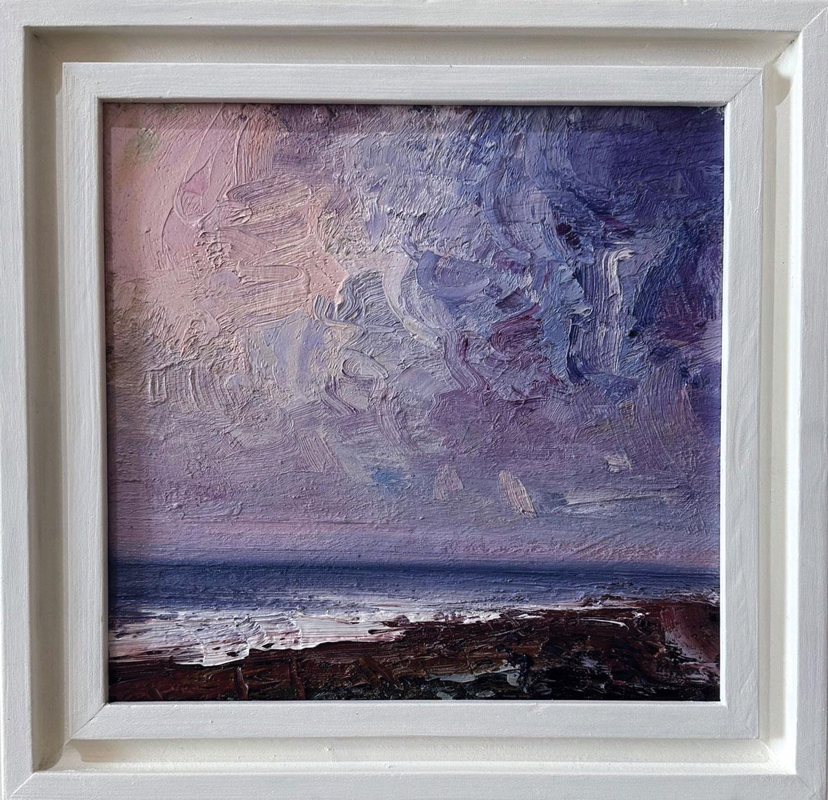 Der Norden. Richard K. Blades. Ölgemälde des Meeres und des Himmels Turner Einfluss. (Expressionismus), Painting, von Richard K Blades